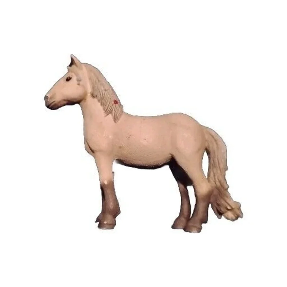 Schleich Toy White Horse Figure Braids, Clips Am‎ Line 69 Pony White-ish